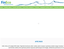 Tablet Screenshot of fineco.lt